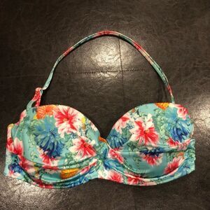 H&M Vibrant Floral Bandeau Top